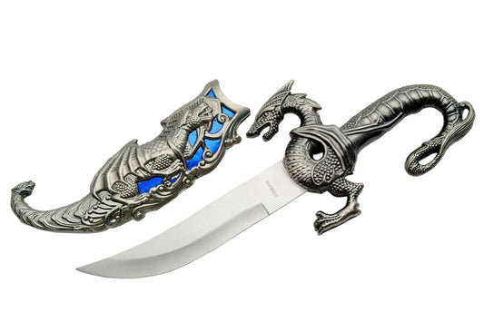 Fantasy Dragon Knife - Blue Ice
