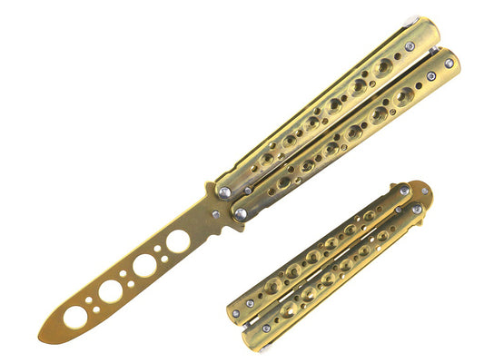 Butterfly Balisong Trainer Knife. Dull Blade Stainless steel Practice Knife.