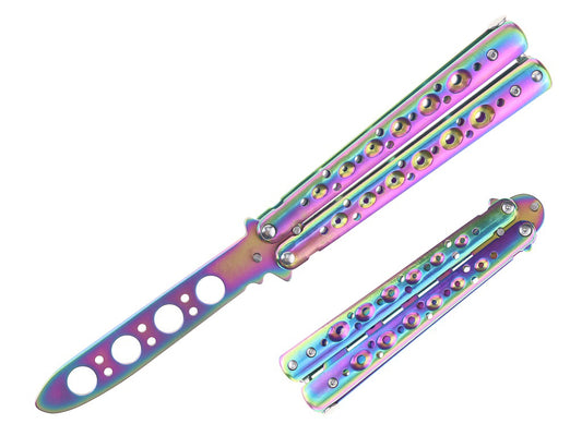 Butterfly Balisong Trainer Knife. Dull Blade Stainless steel Practice Knife.